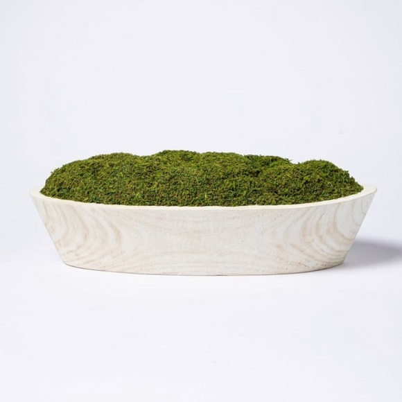 Artificial Moss Wood Plant Arrangement - Threshold